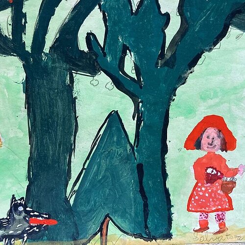 Rotkäppchen und der Wolf, Deutschland 1976 Ein Jahrhundert Kinderblick