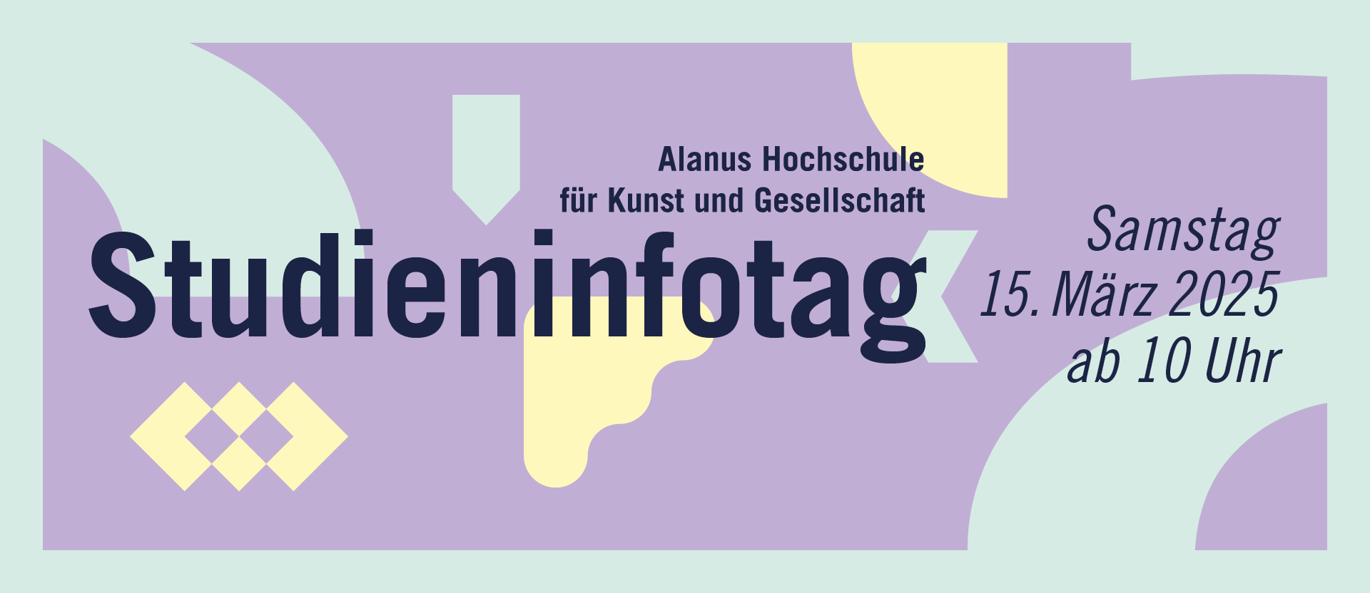 Plakat für den Studieninfotag am 15. März 2025